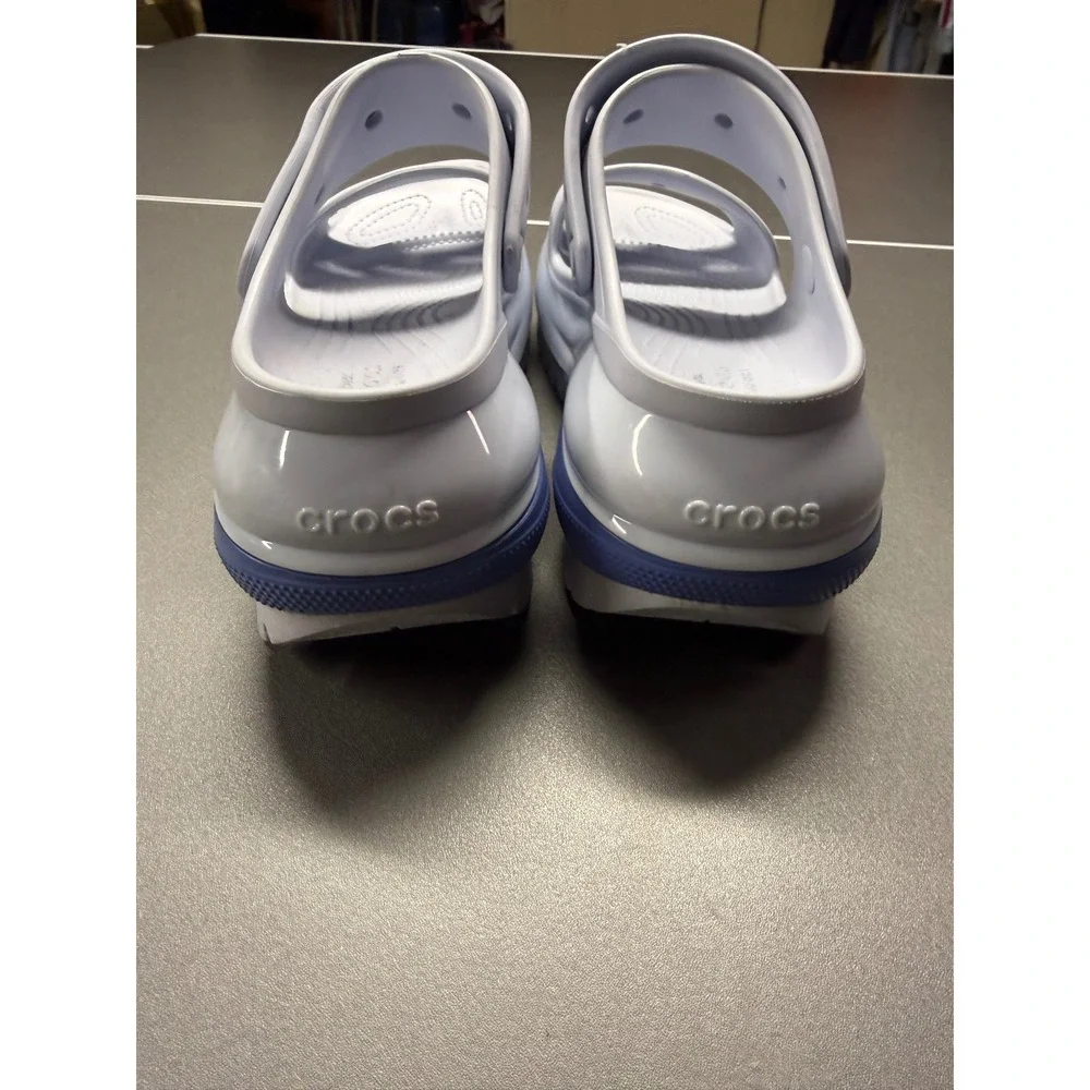 Crocs Mega Crush Sandal Lavender Blue Platform Lug Sole Womens 10 Mens 8 207989